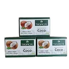 Kit 3 Sabonete de Coco em Barra Tropical
