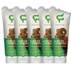 Kit 5 Sebo de Carneiro Tradicional Fashion 200ml