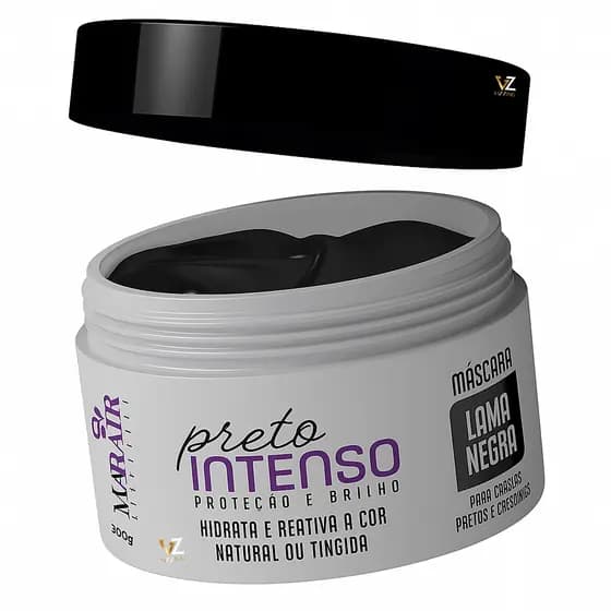 Máscara Matizadora Cabelo Preto Intenso Black 300g