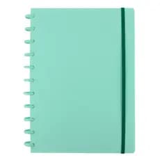 Liquidação Caderno de Disco Linho Verde Grande 202X282  Modelo 15