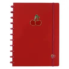 Caderno de Disco Perfumado Chococherry Cereja Grande 140 Fls Pop Disc