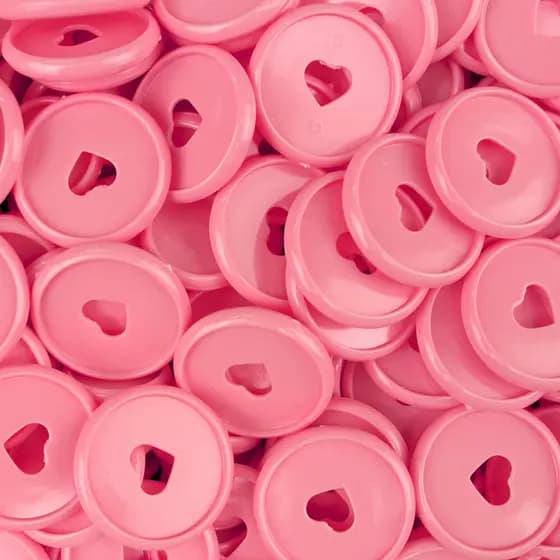 Discos Decorados G 31mm Coração Rosa Colorful Com 12 Unidades Pop Disc