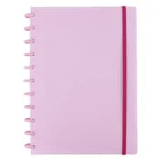 Liquidação  Caderno de Disco Linho Rosa Grande  202X282 Modelo 22