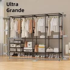 Arara Dupla/Tripla/Quádruplo Organizadora de Roupas Conceito Aberto Guarda-Roupa Moderno