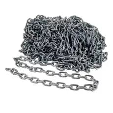 1 Metro Corrente Elo Curto 5/32" Aço Galvanizado 4mm Estacionamento