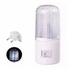 Mini Luminária de Tomada Luz Noturno Led Abajur Bivolt Interruptor  Quarto Criança