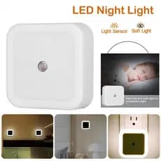 Luz Nortuna Led Luminária Abajur de Tomada Com Sensor Quarto Sala Escada