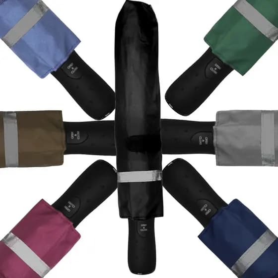 Top Guarda Chuva Automático Abre fecha Aluminio Portaria Safe Lock C168 Chris Doppler Verde