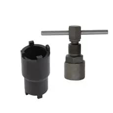 Chave Bomba De Óleo Castelo Dupla 20/24mm + Extrator Saca Volante Do Magneto Moto Cg Titan Fan 125