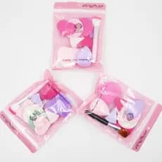 Kit de 7 esponjas, pincel de maquiagem e esponja de maquiagem T-301-15