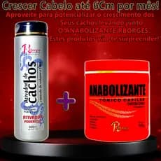 Ativador de cachos Umidificador Anabolizante Crescer cabelo Tônico poderoso