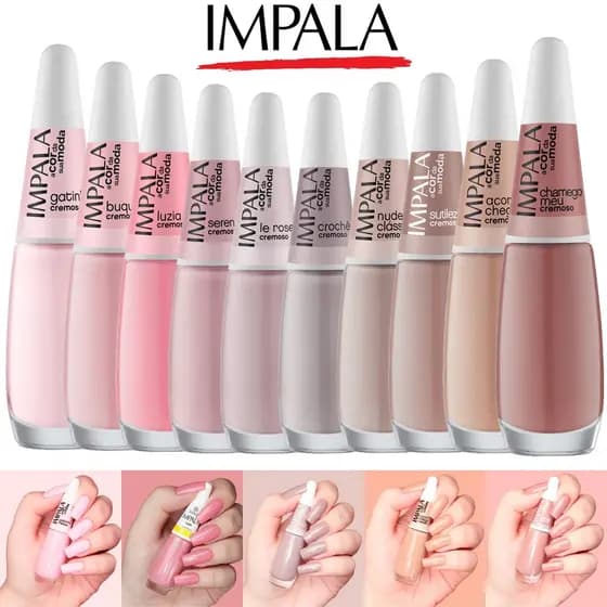 Impala Esmaltes Tons Nude Rosa Cor da Sua Moda Esmalte marrom Atacado