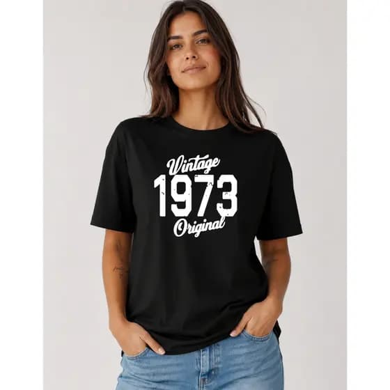 Camiseta Feminina Estampa Vintage 1973 Casual Algodão Moda Streetwear Blusa Estilosa T-SHIRT FEMININA NEW YORK PARIS