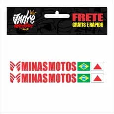 ADESIVO REFLETIVO MINAS MOTOS ORIGINAL PAR - ADESIVOS ORIGINAL, PARA MOTO, BIKE,  REFLETIVO