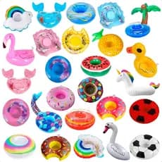 Porta Copos Boia Inflavel Piscina Varios Formatos Lata Brinquedos para Piscina Diversos Modelos