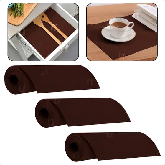 Kit 3 Forro Para Gaveta Armário Cozinha À Prova D'agua E Umidade Antiderrapante Cozinha