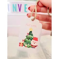 🎄 Kit de Tags Natalinas em Papel Offset – Modelos Variados 🎁