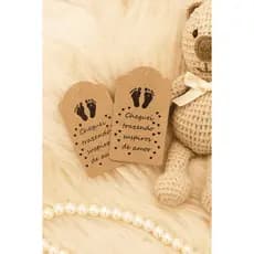 Tag Kraft 7x4cm – Cheguei Trazendo Suspiros de Amor – Lembrancinha Bebê