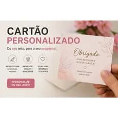 Cartão Personalizado Impresso | Arte Exclusiva Sob Medida | Alta Qualidade