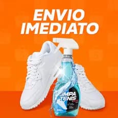 Limpa Tênis Spray 500ml Premium Limpador de Sapatos Calçados Sapatênis Limpeza Profunda Imediato