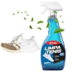 Limpa Tenis 500ml Premium Spray Sapato Calçado Branco Colorido Limpeza Profunda manchas Limpador
