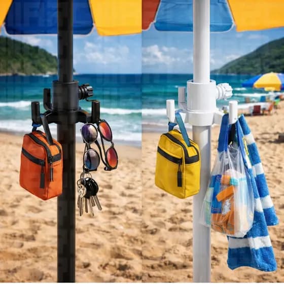 Gancho Organizador Guarda Sol De Praia Cabide De Objetos Suporte Gancho Piscina