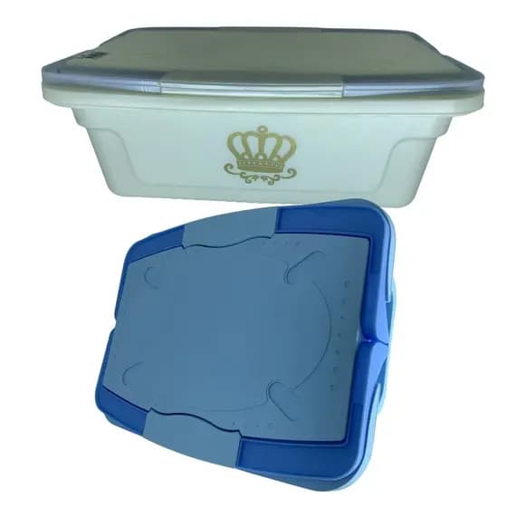 Kit 2 Organizadores Infantil Bebê Menino 5.6L Adoleta Azul