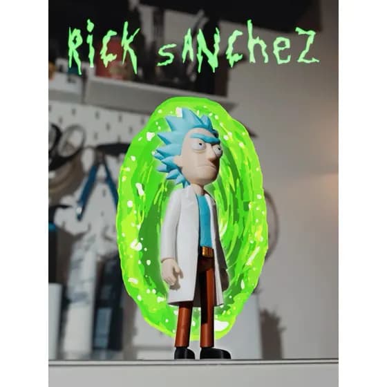 Boneco Rick and Morty enfeite Rick Sanchez Morty