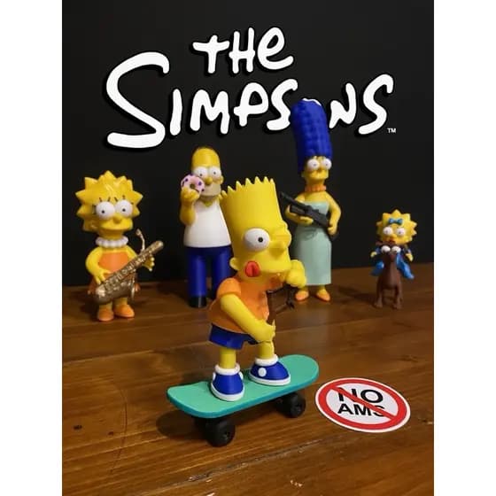 Bonecos dos Simpsons Homer Bart Marge e Lisa Simpsons