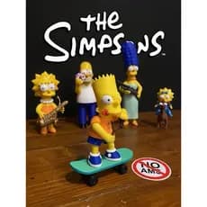 Bonecos dos Simpsons Homer Bart Marge e Lisa Simpsons