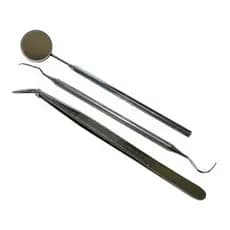 10 Kits Clínico Com Sonda, Pinça E Cabo Com Espelho
