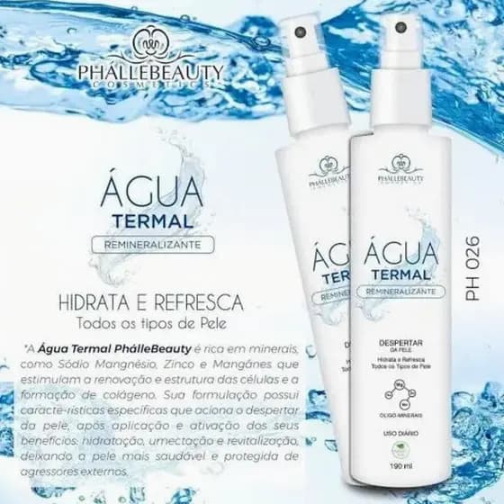 Água Termal Facial da Phallebeauty