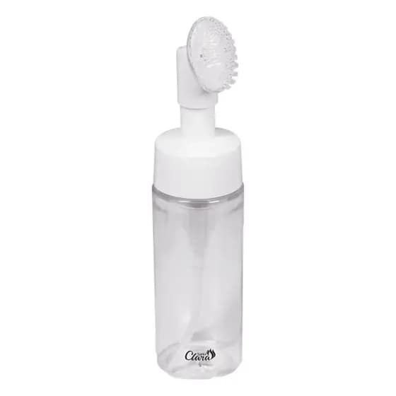 Frasco Skincare Com Escova De Silicone 190ml Santa Clara Ref 6336