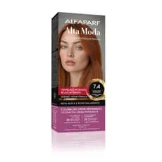Tintura Alfaparf Alta Moda 7.4 Louro Médio Acobreado