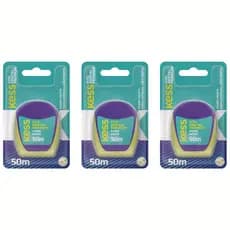Fita Dental Kess 50m Premium Sabor Menta REF2008 KIT C/03UN