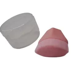 Pincel Kabuki Rosa Portátil para Base e Blush Cerdas Densas, Aplicação Suave e Uniforme