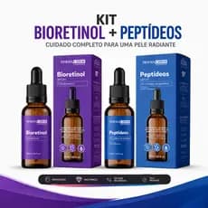 Kit Dermachem Sérum Peptídeos Sérum Bioretinol 30ml Reduz Rugas Linhas Finas Aumenta Firmeza da Pele