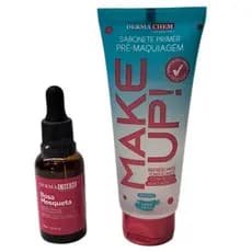 Kit Sabonete Make Up Pré Make +Sérum Rosa Mosqueta Dermachem