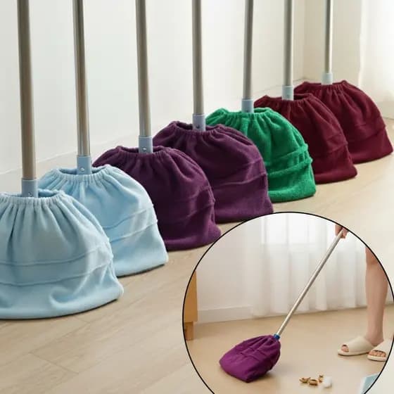 Capas de Microfibra 2 Peças Pano de Chão Para Vassoura /Rodo e Mop Microfibra Reutilizável Felpudo
