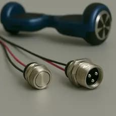 Porta de Carregamento 3 Pinos para Hoverboard Fácil Instalação e Alta Qualidade