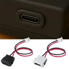 Conector USB Tipo C com Fivela de Cartão, instalação na moto para carga de aparelhosImpermeável 5v
