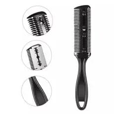 Kit 4 Pente navalha desfiador de cabelo e barba