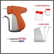 Kit Aplicador de Tag + Agulha Extra + 1.000 Pinos + 1.000 Etiquetas