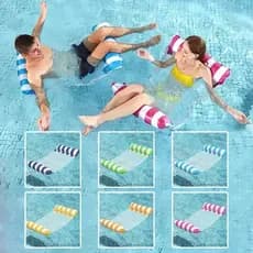 Colchão Inflável Para Descanso Na Piscina Verão Rede De Ar