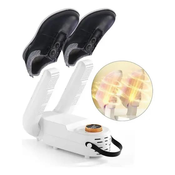 Secador De Sapato Tenis Eletrico Calçado Temporizador Tempo de Chuva Seca Elimina Bacterias Odor Luz UV Ultra violeta