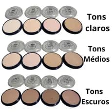 Kit C/12 Pó Cores 4 Claras 4 Médias e 4 Escuras Kyrav