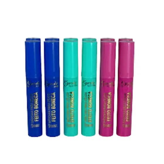 Kit C/6  Máscara de cílios Efeito Boneca Kyrav