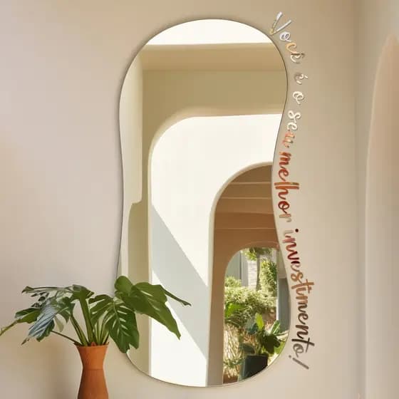 Frases Decorativas Em *Acrílico Espelhado* Studio Lash Religião Consultório Para Espelhos Paredes Salão Beleza Spa