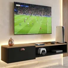Rack Bancada 1.50cm Sala para Tv's de até 55 Polegadas  Supremo com Porta