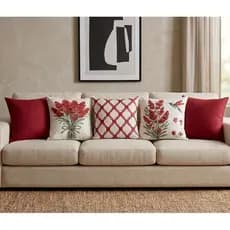 Kit 5 Capas de Almofadas Decorativas e Estampadas 45x45 no suede aveludada estampadas computadorizadas para sofa